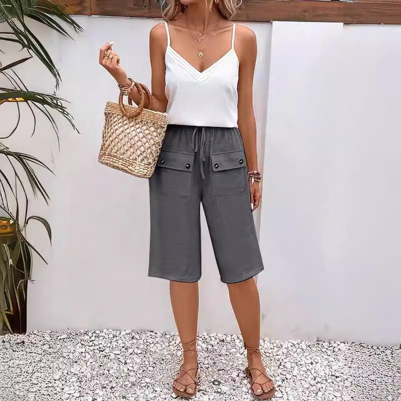 Noria™ - Pocket Button Shorts