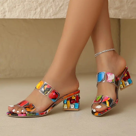 Flora - Vibrant Double-Strap Sandals