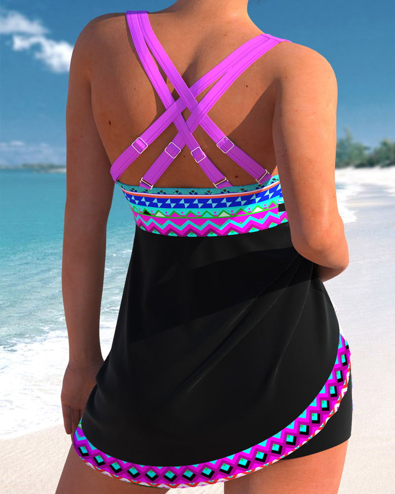 Eliza | Swimsuit with lace-up and waist accentuation, hides tummy