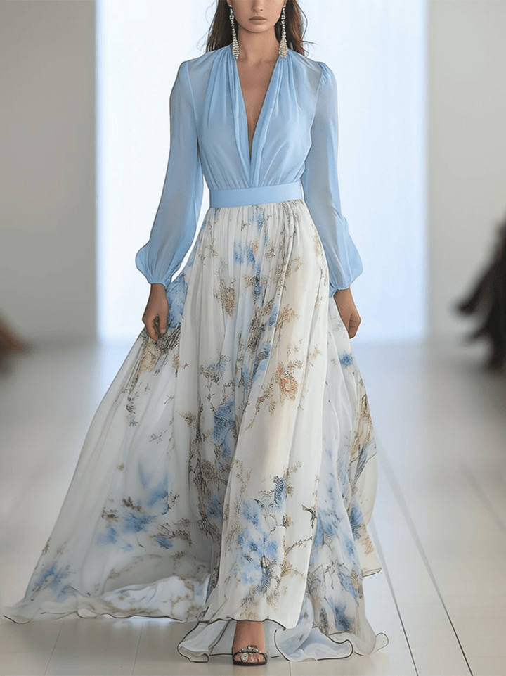 Tess™ - Long Dress with Floral Print