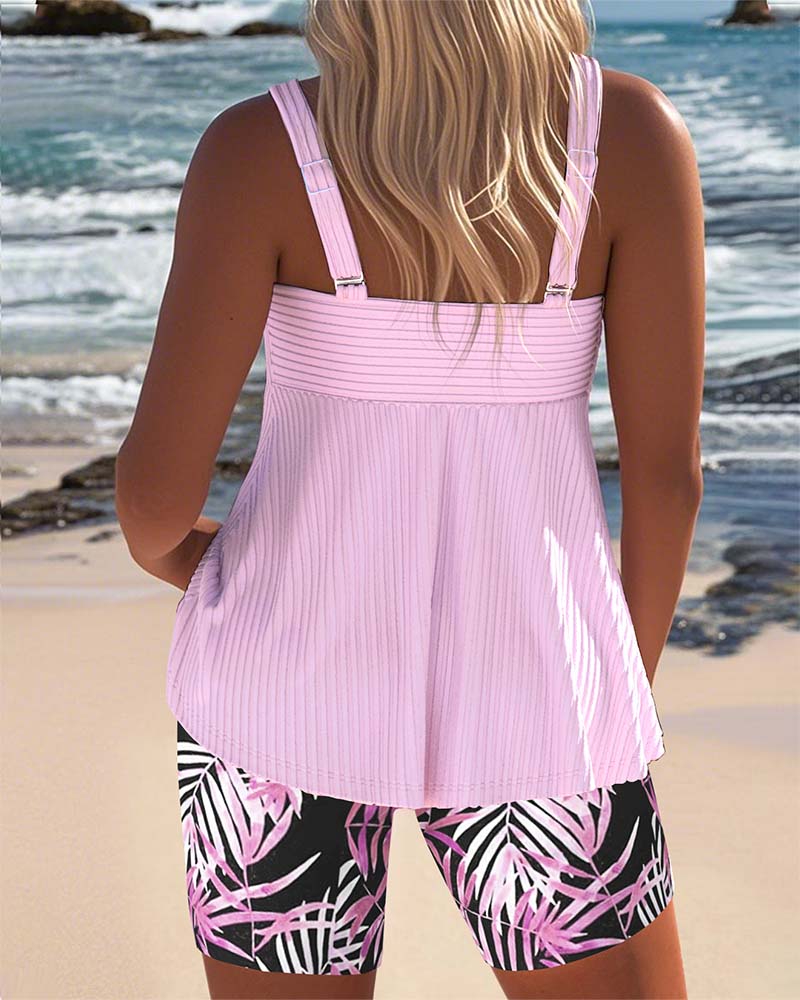 Hana – Tankini with wrap and print