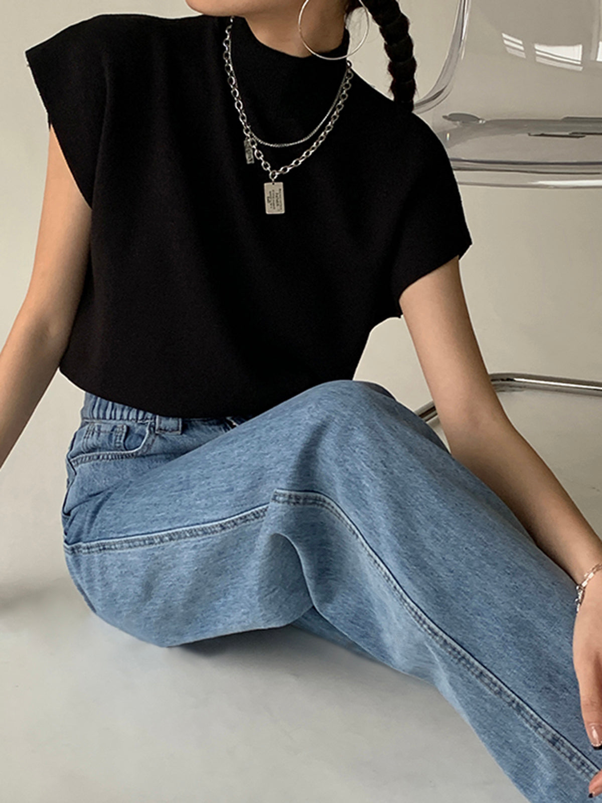Leisurely Solid Pullover