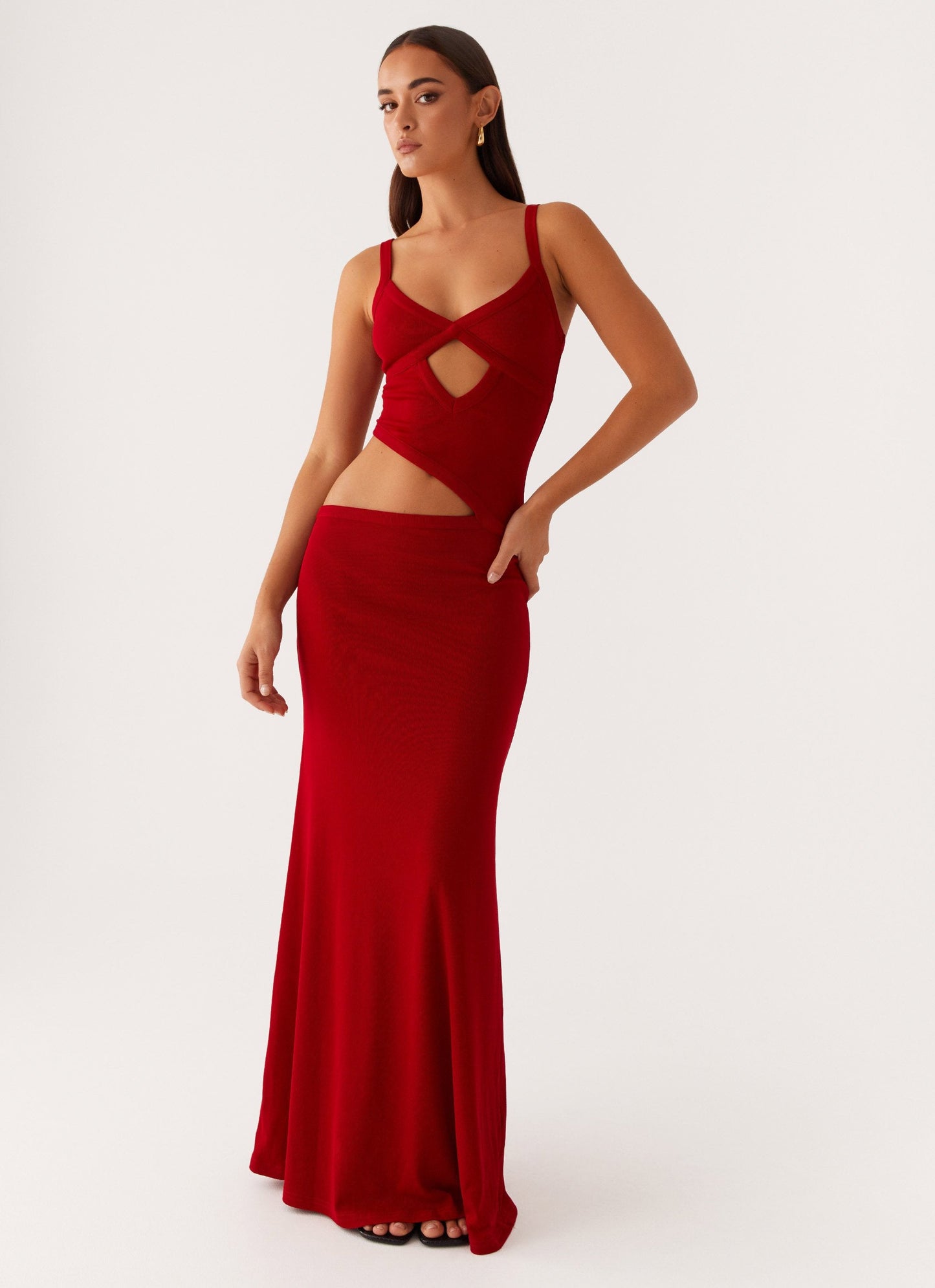 Veltrixon™ | Knit Cut-Out Dress