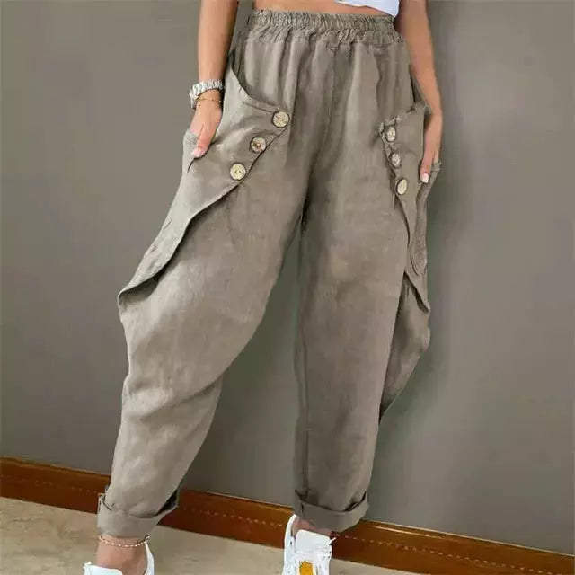 Zavira™ - Buttoned Stylish Pants