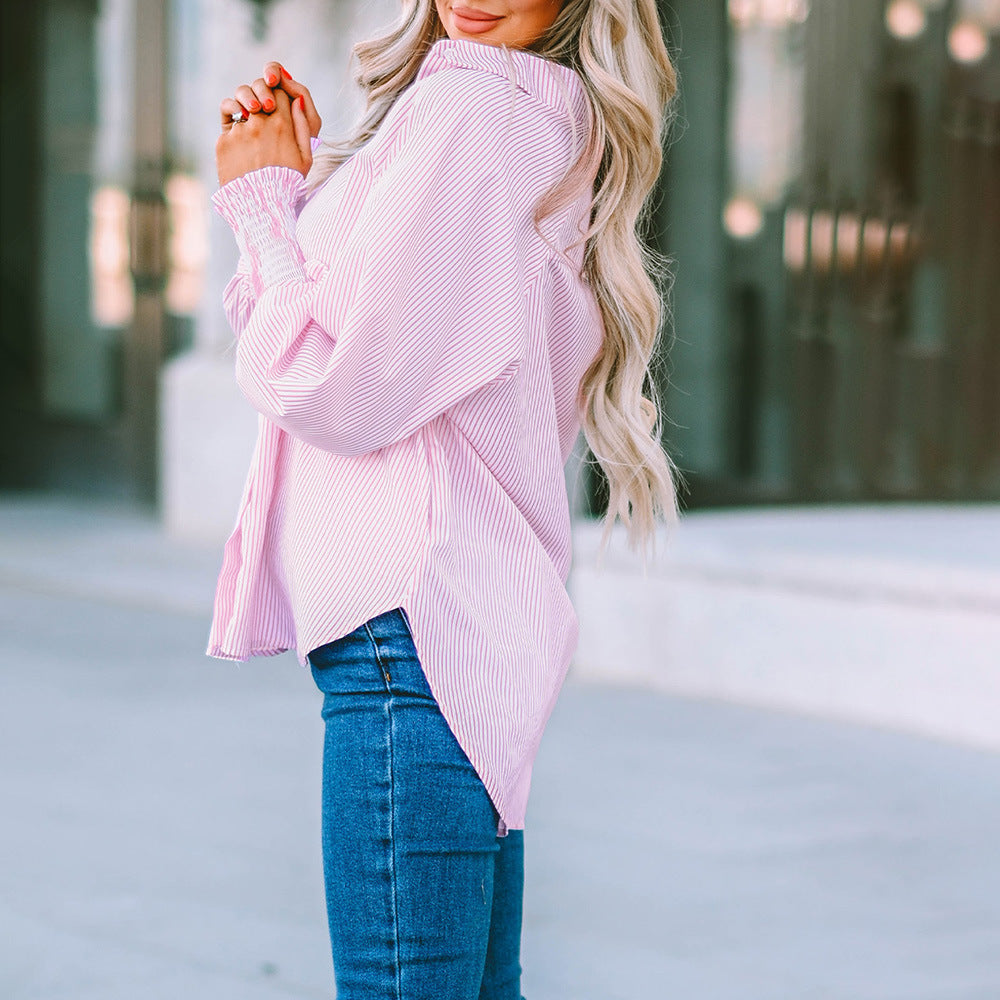 Evelyna™ - Stripe Relaxed Shirt