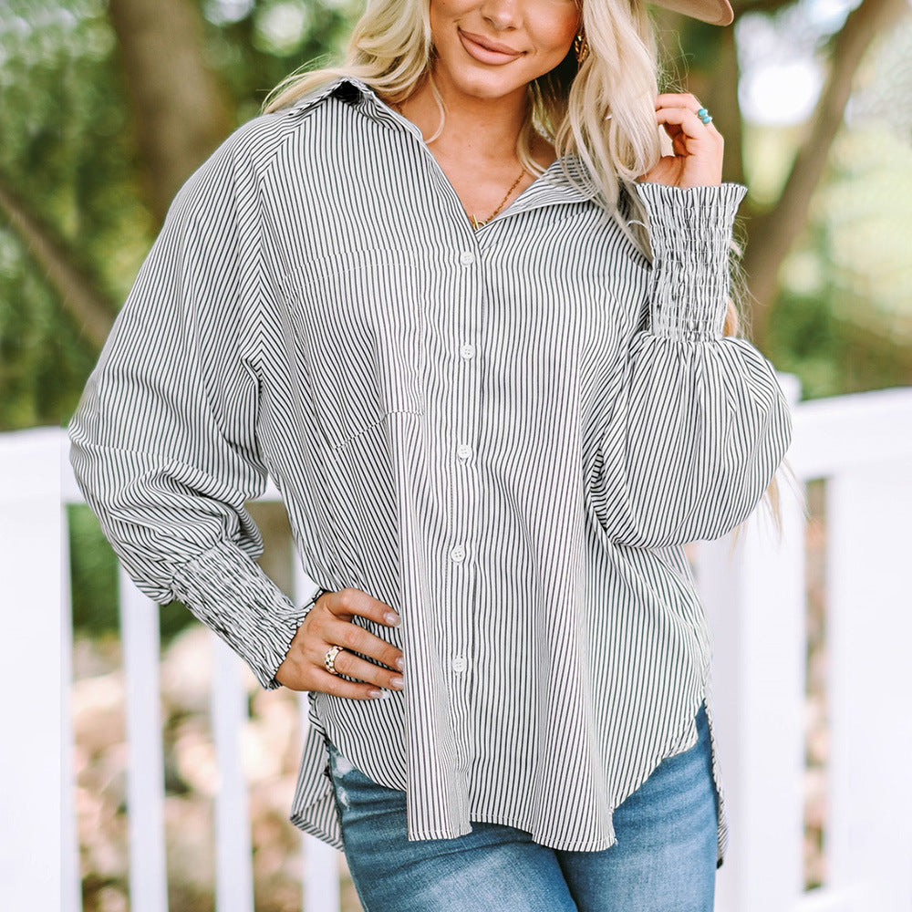 Evelyna™ - Stripe Relaxed Shirt