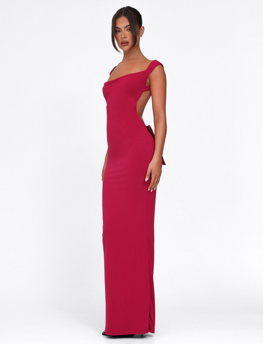 Danira™ | Elegant Bow Maxi Dress