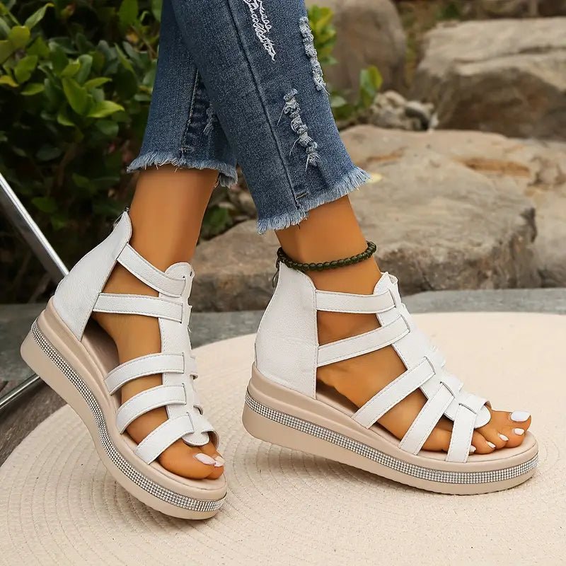 Violetta | Elegant Wedge Sandals