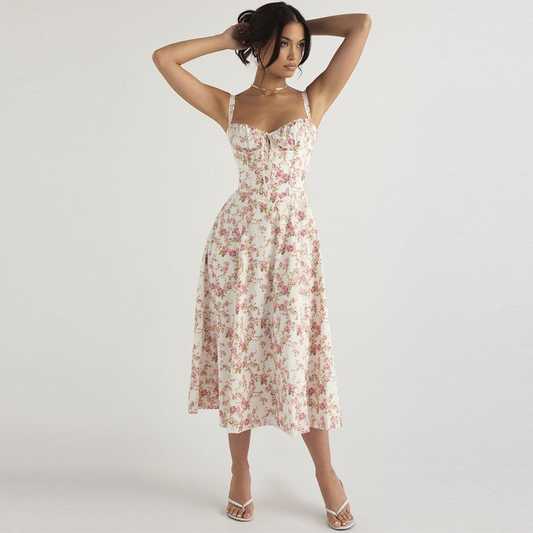 Anirel™ | Elegant Midi Dress