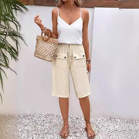 Noria™ - Pocket Button Shorts