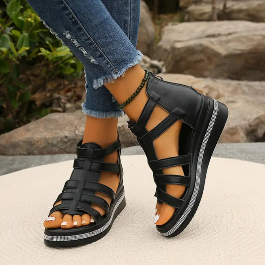 Violetta | Elegant Wedge Sandals