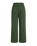 Mette | Women's High-Waisted Pleated Wide-Leg Pants