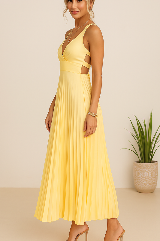 Oria- Elegant Pleated Dress