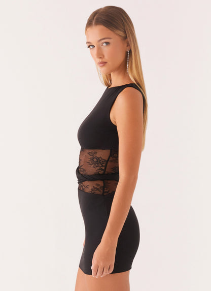Elina™ | Blush Drop Mini Dress