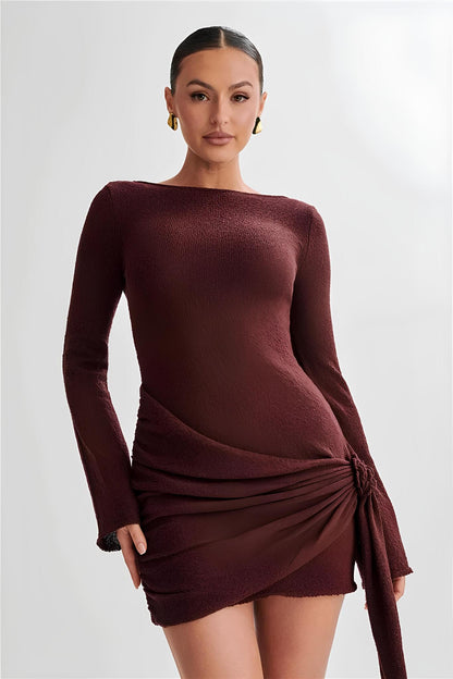 Velquira™ | Scarf Mini Dress