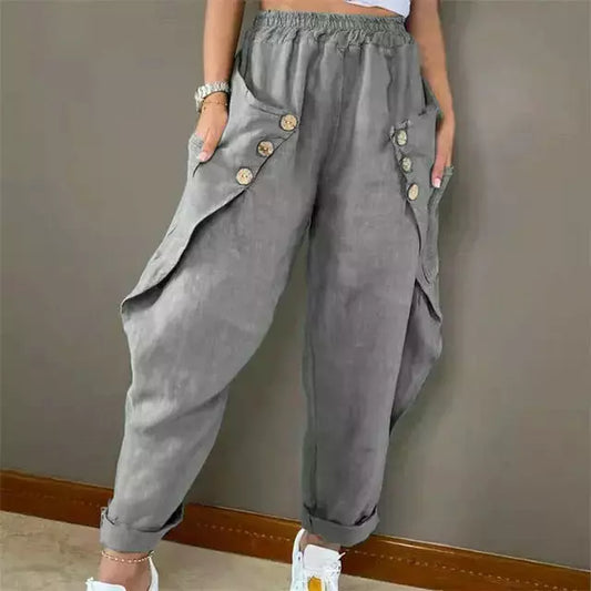 Zavira™ - Buttoned Stylish Pants