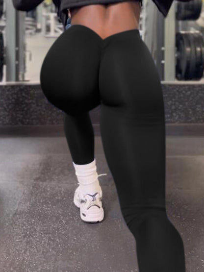 Velina Female Scrunch Bum Deep V Back Leggings