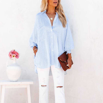 Evelyna™ - Stripe Relaxed Shirt