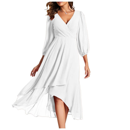 Linda – Elegant V-Neck Dress
