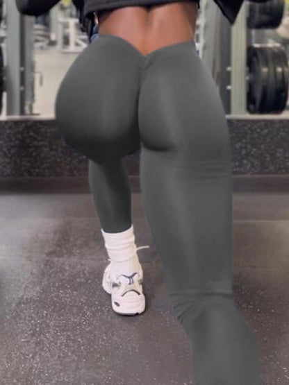 Velina Female Scrunch Bum Deep V Back Leggings