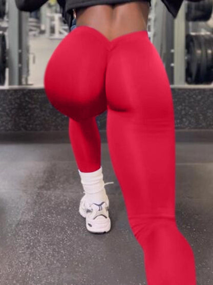 Velina Female Scrunch Bum Deep V Back Leggings
