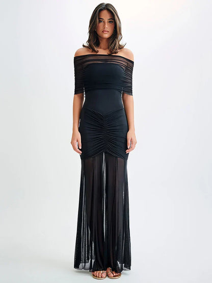 Celeste™ | Lush Drape Maxi Dress