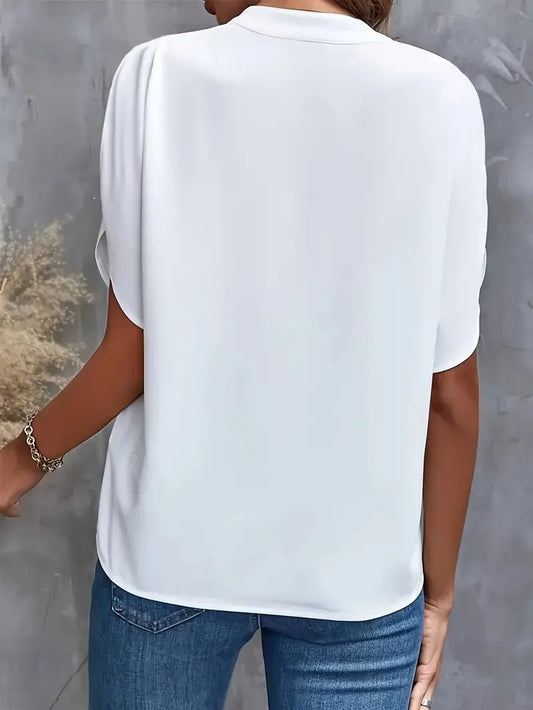 Beatrix™ | Soft and Elegant V-Neck Shirt