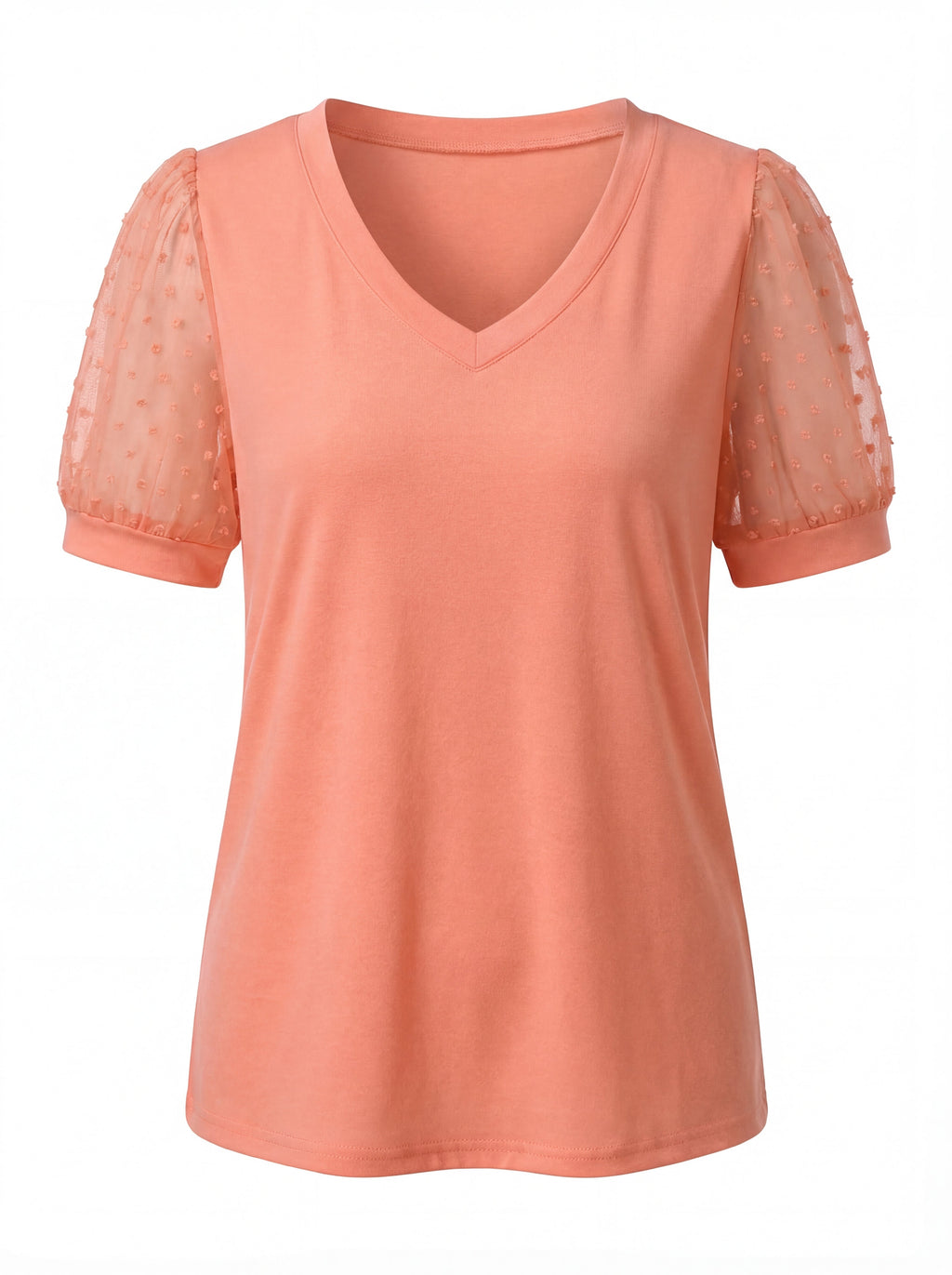 Thea | Women's V-Neck Puff Sleeve Top
