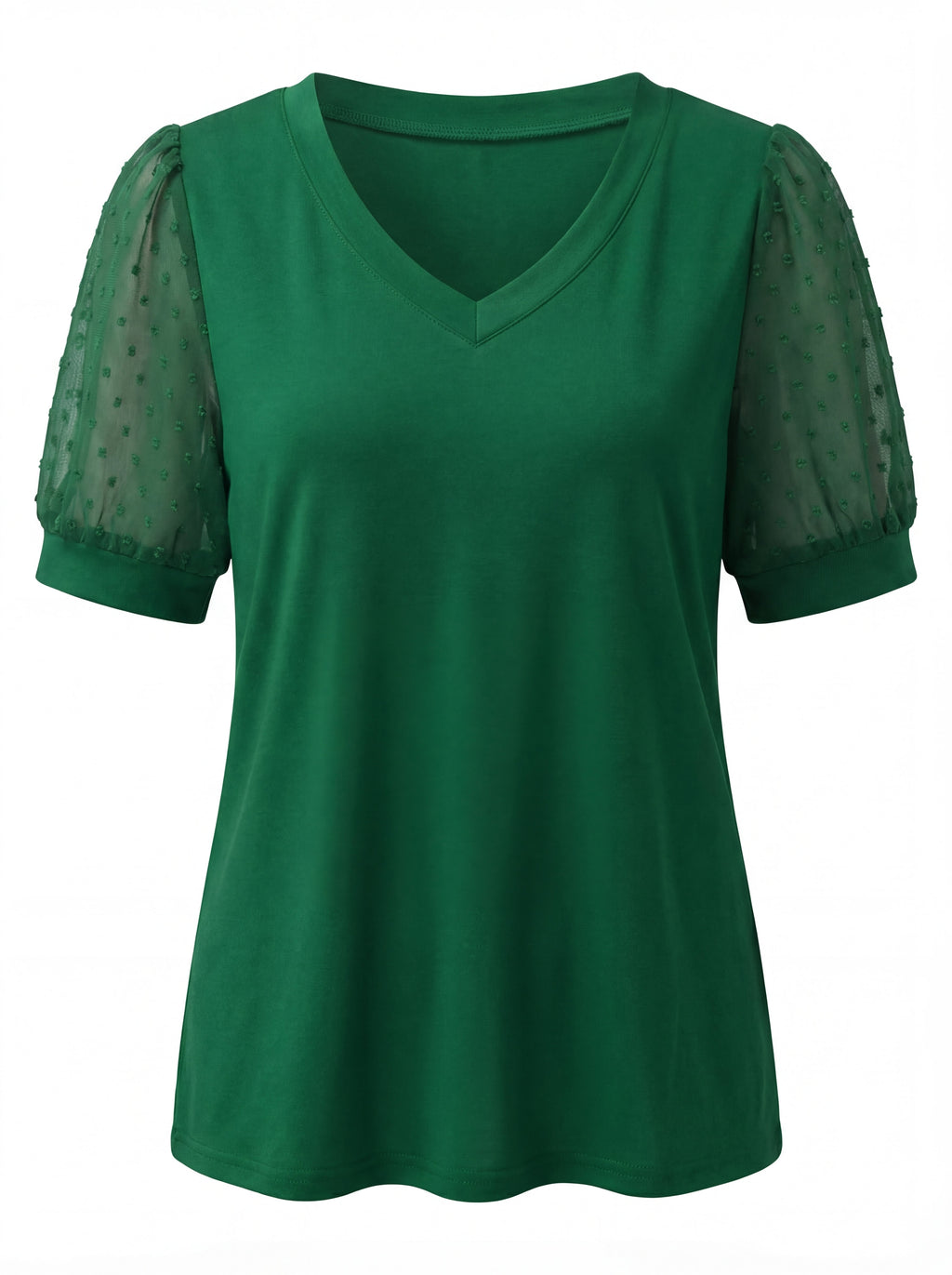 Thea | Women's V-Neck Puff Sleeve Top