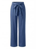 Wren | Women's Tied Waist Wide-Leg Pants