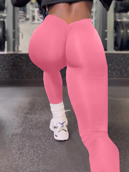 Velina Female Scrunch Bum Deep V Back Leggings